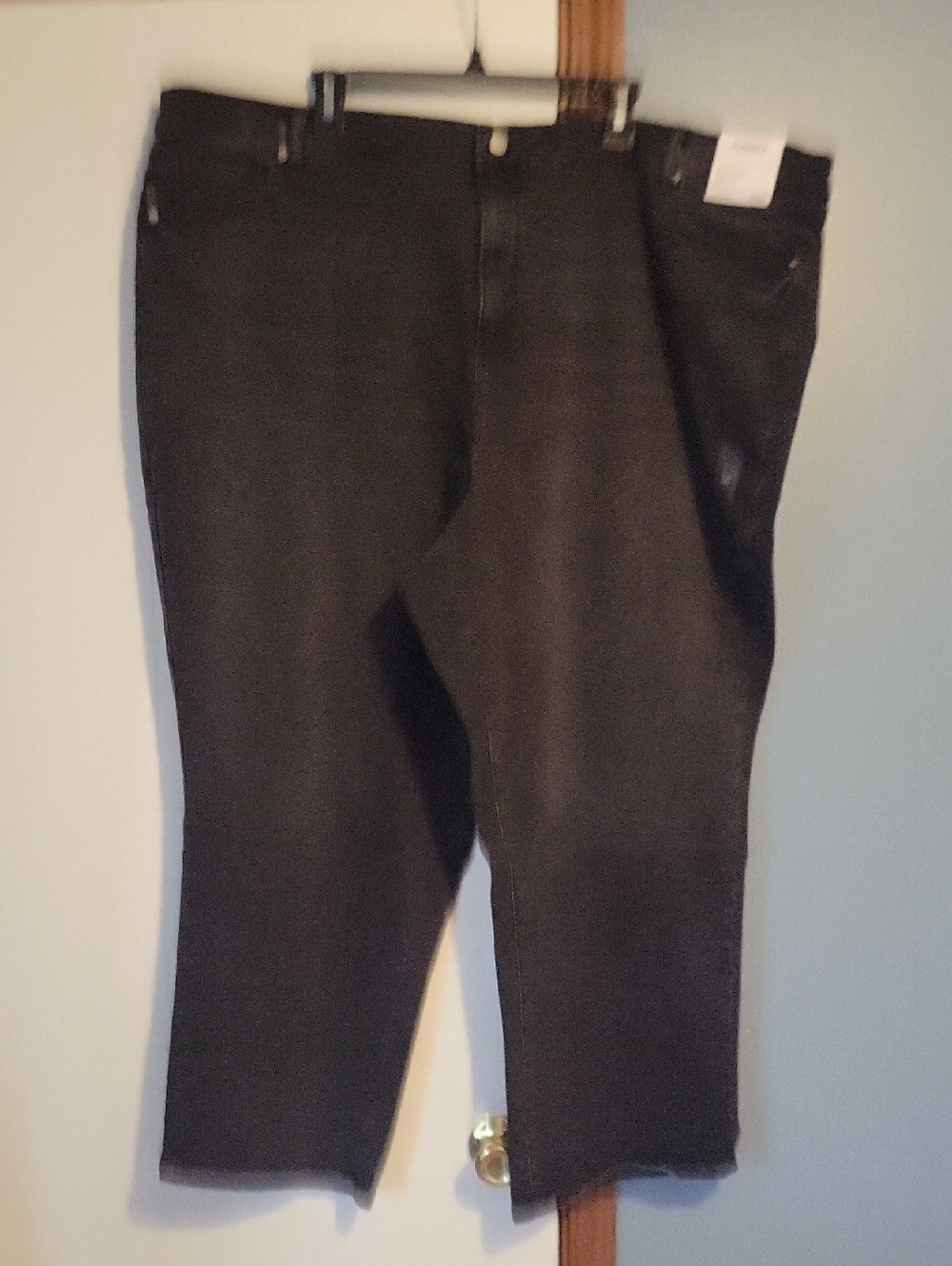🆕️ Sonoma Woman's Black High Rise Straight-Leg Stretch Jeans Size 30W